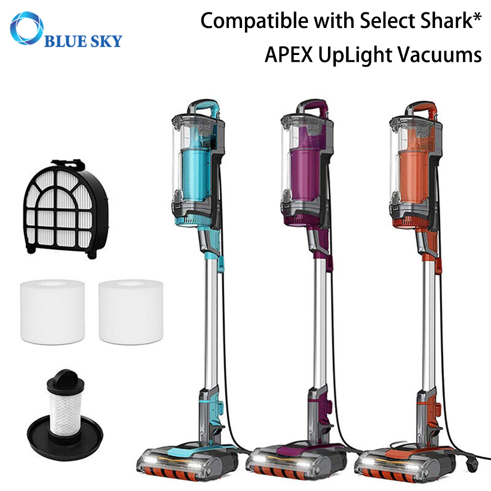 Shark APEX UpLight LZ600 LZ601 LZ602 LZ602C 진공 부품 번호 XHFFC600과 호환되는 진공 청소기 필터 세트